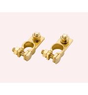 Heavy-Duty Brass Stud Terminal for Electrical Grounding and Distribution, Precision Threaded Stud Connector with Nickel Plating, Corrosion-Resistant Brass Terminal for Industrial Applications